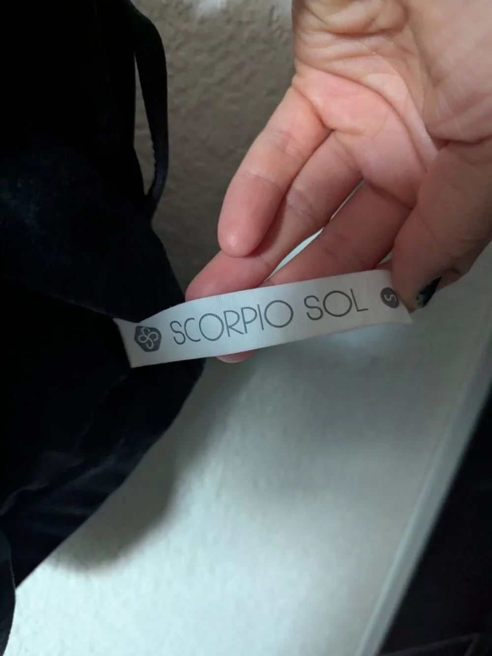 Scorpio Sol Sports Bra Black Grey Small
